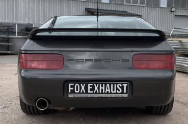 Fox passend für Porsche 968 Halbanlage bestehend aus End- und Vorschalldämpfer - Endrohr 1x100 Typ 47 PO070001-761-HA