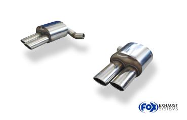Fox passend für Porsche Panamera 4,8l Endschalldämpfer rechts/links - 2x115x85 Typ 44 rechts/links PO120004-748