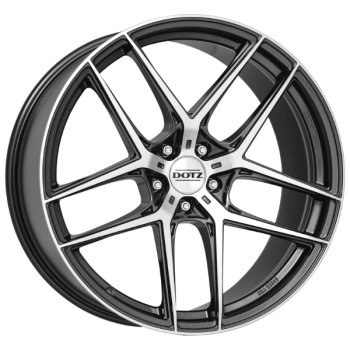 DOTZ Alufelge LagunaSeca dark gunmetal/polished 9x20 ET34 5x114.3 Nabe 71.6mm KBA 53340