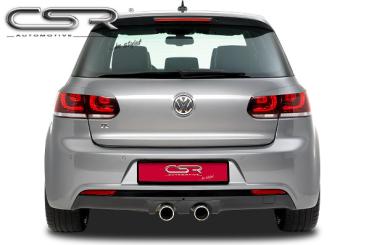 CSR Rücklichtblenden für VW Golf 6 (Typ 1K) RB005-G Glossy schwarz Hochglanz (keine Lackierung erforderlich)