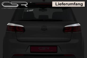 CSR Rücklichtblenden für VW Golf 6 (Typ 1K) RB005-G Glossy schwarz Hochglanz (keine Lackierung erforderlich)