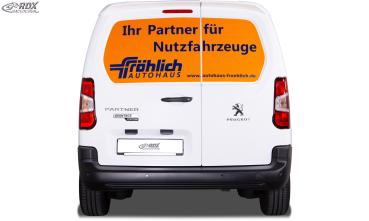 RDX Dachspoiler für CITROEN Berlingo, PEUGEOT Partner & Rifter, OPEL Combo, TOYOTA ProAce City mit Flügeltüren Heckspoiler Spoiler Flügeltürer