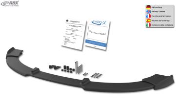 RDX Frontspoilerlippe VARIO-X für SEAT Ibiza 6J, 6J SC & 6J ST -03/2012 (nicht FR, Cupra, Bocanegra) Frontlippe Front Ansatz Vorne Spoilerlippe