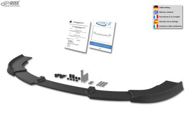 RDX Frontspoilerlippe VARIO-X für SKODA Octavia 2 RS Typ 1Z -2008 Frontlippe Front Ansatz Vorne Spoilerlippe