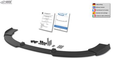 RDX Frontspoilerlippe VARIO-X für AUDI A4 B7 8H Cabrio 2005+ / S4 Cabrio 2005+ (S-Line- bzw. S4-Frontstoßstange) Frontlippe Front Ansatz Vorne Spoilerlippe