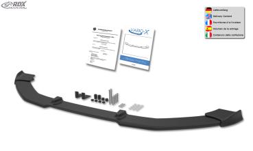 RDX Frontspoilerlippe VARIO-X für MERCEDES C-Klasse W205, S205, C205 (-2018) "V2" Frontlippe Front Ansatz Vorne Spoilerlippe