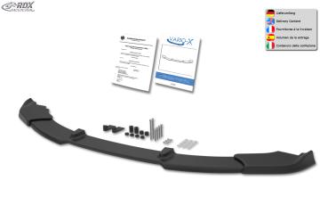 RDX Frontspoilerlippe VARIO-X für BMW 3er E46 Limousine / Touring 2002+ Frontlippe Front Ansatz Vorne Spoilerlippe