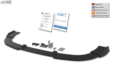 RDX Frontspoilerlippe VARIO-X für CITROEN Berlingo 2008-2015 (Typ 7) / für PEUGEOT Partner 2008-2015 (Typ 7) Frontlippe Front Ansatz Vorne Spoilerlippe