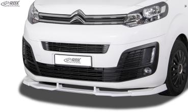 RDX Frontspoiler VARIO-X für CITROEN Jumpy / Spacetourer (V) & FIAT Ulysse / Scudo (V) & OPEL Zafira / Vivaro (V) & PEUGEOT Expert / Traveller (V) & TOYOTA ProAce / ProAce Verso (V) Frontlippe Front Ansatz Vorne Spoilerlippe