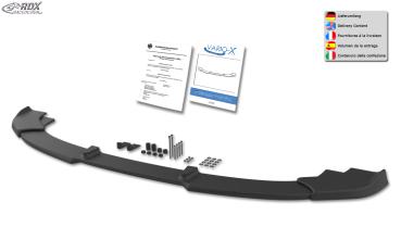 RDX Frontspoilerlippe VARIO-X für RENAULT Master (2010+) & OPEL Movano (2010+) Frontlippe Front Ansatz Vorne Spoilerlippe