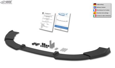 RDX Frontspoilerlippe VARIO-X für FIAT Fiorino & Qubo (225 / 2016+) Frontlippe Front Ansatz Vorne Spoilerlippe