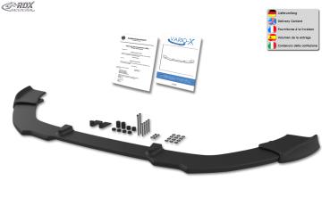RDX Frontspoilerlippe VARIO-X für FORD Transit Connect & Tourneo Connect (2013+) Frontlippe Front Ansatz Vorne Spoilerlippe