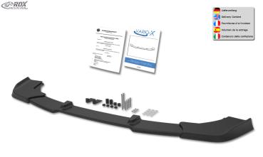 RDX Frontspoilerlippe VARIO-X für MERCEDES SLK R171 AMG -2008 (Passend an AMG bzw. Fahrzeuge mit AMG Frontstoßstange) Frontlippe Front Ansatz Vorne Spoilerlippe