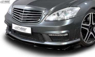 RDX Frontspoilerlippe VARIO-X für MERCEDES S-Klasse W221 AMG 2009+ (Passend an AMG bzw. Fahrzeuge mit AMG Frontstoßstange) Frontlippe Front Ansatz Vorne Spoilerlippe