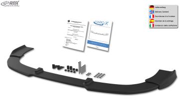 RDX Frontspoilerlippe VARIO-X für CITROEN Berlingo (7 / 2015+) & für PEUGEOT Partner (7 / 2015+) Frontlippe Front Ansatz Vorne Spoilerlippe