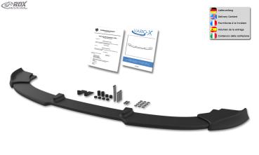 RDX Frontspoilerlippe VARIO-X für RENAULT Twingo 2 RS Phase 1 Frontlippe Front Ansatz Vorne Spoilerlippe