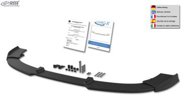 RDX Frontspoilerlippe VARIO-X für RENAULT Clio 3 RS Phase 2 Frontlippe Front Ansatz Vorne Spoilerlippe