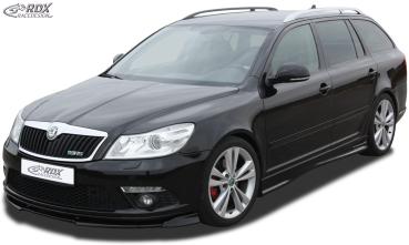 RDX Frontspoilerlippe VARIO-X für SKODA Octavia 2 RS Facelift Typ 1Z 2008+ Frontlippe Front Ansatz Vorne Spoilerlippe