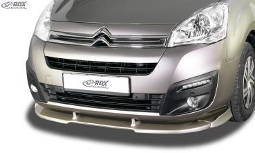 RDX Frontspoilerlippe VARIO-X für CITROEN Berlingo (7 / 2015+) & für PEUGEOT Partner (7 / 2015+) Frontlippe Front Ansatz Vorne Spoilerlippe