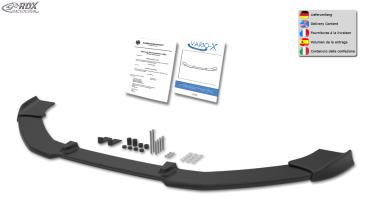 RDX Frontspoilerlippe VARIO-X für VOLVO V40 2012+ Frontlippe Front Ansatz Vorne Spoilerlippe
