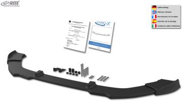 RDX Frontspoilerlippe VARIO-X für DACIA Sandero 2 / Logan 2 (incl. MCV) Frontlippe Front Ansatz Vorne Spoilerlippe
