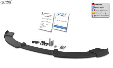 RDX Frontspoilerlippe VARIO-X für FORD Fiesta ST MK6 JH1 JD3 Frontlippe Front Ansatz Vorne Spoilerlippe
