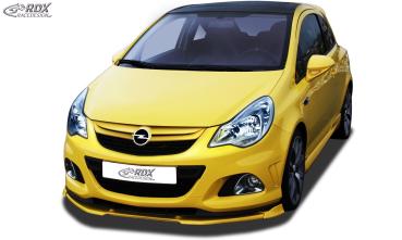 RDX Frontspoilerlippe VARIO-X für OPEL Corsa D Facelift OPC 2010+ Nürburgring Edition (Passend an OPC-NRE bzw. Fahrzeuge mit OPC Frontstoßstange und NRE Ansatz) Frontlippe Front Ansatz Vorne Spoilerlippe