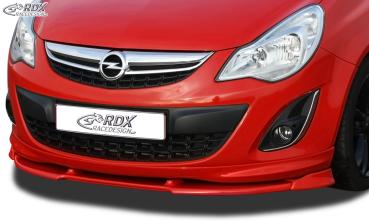 RDX Frontspoilerlippe VARIO-X für OPEL Corsa D Facelift OPC-Line 2010+ (Passend an Fahrzeuge mit OPC-Line Frontspoileransatz) Frontlippe Front Ansatz Vorne Spoilerlippe
