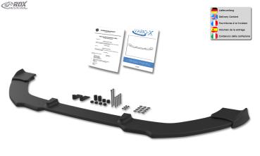 RDX Frontspoilerlippe VARIO-X für FORD Fiesta MK7 JA8 JR8 (2012+) Frontlippe Front Ansatz Vorne Spoilerlippe