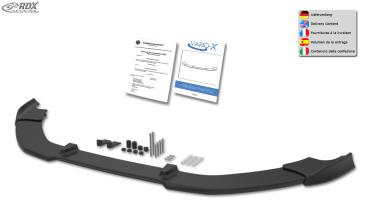 RDX Frontspoilerlippe VARIO-X für SKODA Octavia 3 (5E) RS Frontlippe Front Ansatz Vorne Spoilerlippe