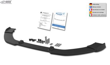 RDX Frontspoilerlippe VARIO-X für SKODA Fabia 3 (5J/NJ) 2014-2019 Frontlippe Front Ansatz Vorne Spoilerlippe