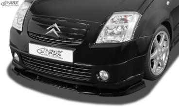RDX Frontspoilerlippe VARIO-X für CITROEN C2 VTR / VTS Frontlippe Front Ansatz Vorne Spoilerlippe