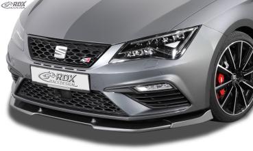 RDX Frontspoilerlippe VARIO-X für SEAT Leon 5F FR + Cupra + Cupra 300 Facelift 2017+ (auch SC und ST) Frontlippe Front Ansatz Vorne Spoilerlippe