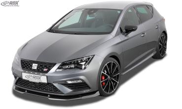 RDX Frontspoilerlippe VARIO-X für SEAT Leon 5F FR + Cupra + Cupra 300 Facelift 2017+ (auch SC und ST) Frontlippe Front Ansatz Vorne Spoilerlippe