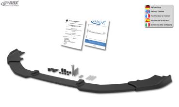 RDX Frontspoilerlippe VARIO-X für AUDI RS3 8V 2017+ Frontlippe Front Ansatz Vorne Spoilerlippe