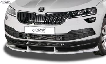 RDX Frontspoilerlippe VARIO-X für SKODA Karoq (NU) 2017+ Frontlippe Front Ansatz Vorne Spoilerlippe