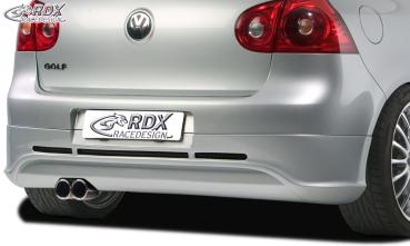 RDX Heckansatz für VW Golf 5 "GTI/R-Five" mit Endrohrausfräsung links Heckschürze Heck
