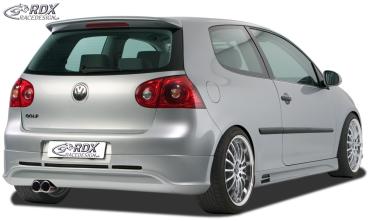 RDX Heckansatz für VW Golf 5 "GTI/R-Five" mit Endrohrausfräsung links Heckschürze Heck