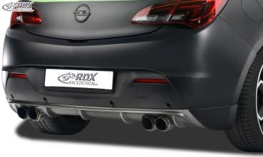 RDX Heckansatz für OPEL Astra J GTC Diffusor Heckblende Heckdiffusor (für Duplex-Auspuff)