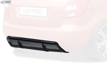 RDX Heckansatz für SKODA Fabia 2 Typ 5J (-2010 & Facelift 2010+) Diffusor Heckblende Heckdiffusor
