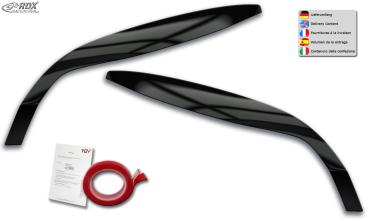 RDX Scheinwerferblenden für RENAULT Megane 3 2008-2013 SCHWARZ GLÄNZEND, Böser Blick