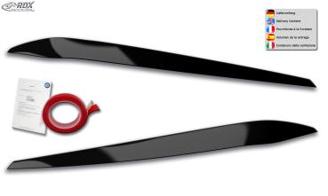 RDX Scheinwerferblenden für VW Touran 5T (2015+ nur für LED-Scheinwerfer) Böser Blick SCHWARZ GLÄNZEND