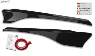 RDX Scheinwerferblenden für FORD Transit Custom & Tourneo Custom (2018+) Böser Blick SCHWARZ GLÄNZEND