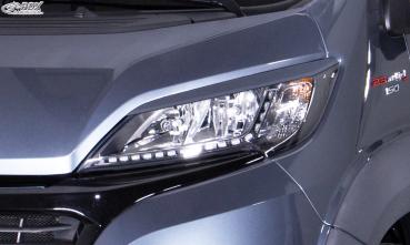 RDX Scheinwerferblenden für FIAT Ducato (250 / 2014+) & CITROEN Jumper (Y, 250L / 2014+) & OPEL Movano (Y / 2021+) & PEUGEOT Boxer (Y / 2014+) & TOYOTA ProAce Max (T / 2024+) & RAM ProMaster (2013+) Böser Blick