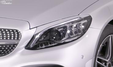 RDX Scheinwerferblenden für MERCEDES C-Klasse W205, S205, C205 (2014+) Böser Blick