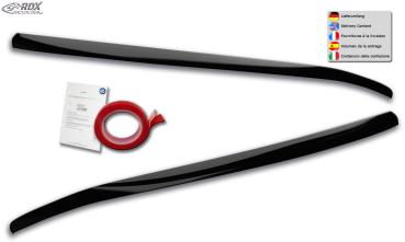 RDX Scheinwerferblenden für FORD Focus 4 DEH (2018+) Böser Blick SCHWARZ GLÄNZEND