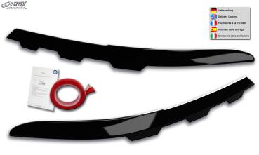 RDX Scheinwerferblenden für VW Passat 3G B8 2019+ "gezackt" schwarz glänzend Böser Blick