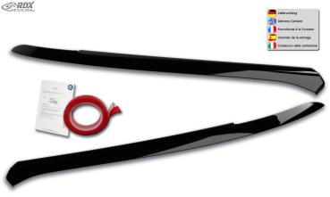 RDX Scheinwerferblenden für VW T-Roc (A1 / 2017+) schwarz glänzend Böser Blick