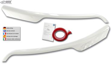 RDX Scheinwerferblenden für FORD Transit (2014-heute) für silberne Halogen-Scheinwerfer weiß glänzend Böser Blick