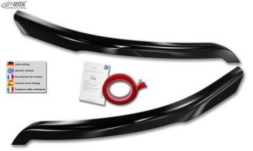 RDX Scheinwerferblenden für FORD Transit (2014-heute) für Xenon- und schwarze Halogen-Scheinwerfer schwarz glänzend Böser Blick